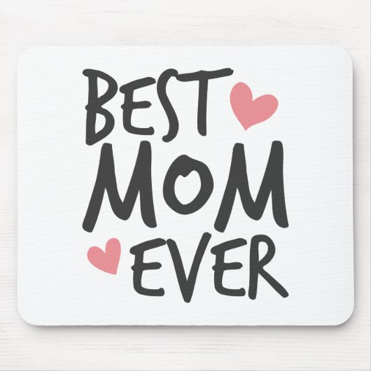 Best mam Ever Moederdag Typografie | Mousepad Muismat (Voorkant)