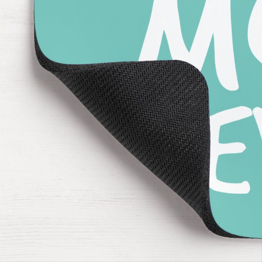 Best mam Ever Moederdag Typografie | Mousepad Muismat (Hoek)
