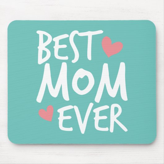 Best mam Ever Moederdag Typografie | Mousepad Muismat (Voorkant)
