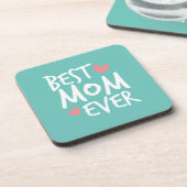 Best mam Ever Moederdag Typografie | ONDERZETTER (Linkerzijde)
