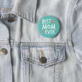 Best mam Ever Moederdag Typografie | Pin-Button Ronde Button 5,7 Cm (In situ)