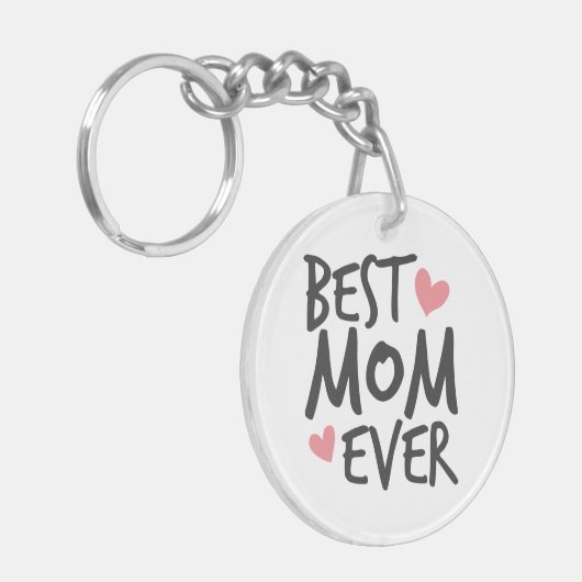 Best mam Ever Moederdag Typografie | SLEUTELHANGER (Voorkant Links)