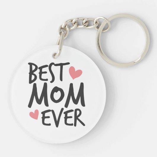 Best mam Ever Moederdag Typografie | SLEUTELHANGER (Achterkant)