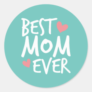 Best mam Ever Moederdag Typografie   Sticker