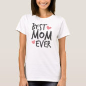 Best mam Ever Moederdag Typografie | T-shirt (Voorkant)