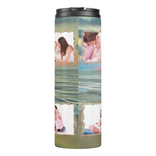 Best Mam Ever Ocean Sunset 0735 Thermosbeker (Achterkant)