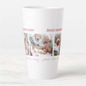 Best mam Ever Photo Collage Latte Mok (Voorkant)