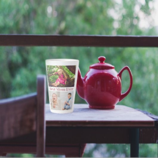 Best mam Ever Photo Collage Latte Mok