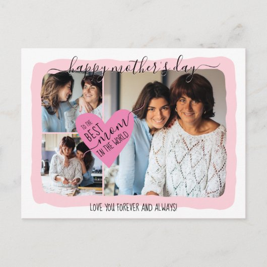 Best mam Ever Photo Collage Moederdag Feestdagenkaart (Voorkant)