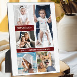 Best mam Ever Photo Collage Moederdag Fotoplaat<br><div class="desc">Creëer je eigen beste mam ooit 5 foto collage plaque! Gepersonaliseerd met je eigen tekst. U kunt dit ontwerp verder aanpassen door op de knop "Details bewerken" te klikken.</div>