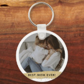 Best mam Ever Photo Happy Moederdag Sleutelhanger (Voorkant)