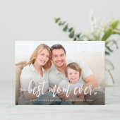 Best mam Ever Photo Moederdag Kaart (Staand voorkant)