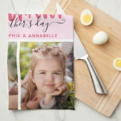 Best mam Ever Photo Moederdag Theedoek (Quarter Fold)