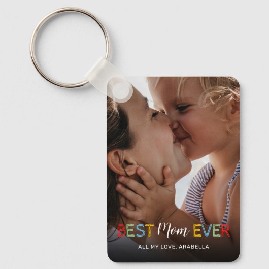 Best mam Ever Photo Sleutelhanger (Voorkant)