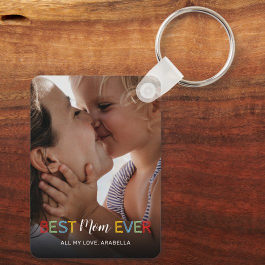 Best mam Ever Photo Sleutelhanger (Achterkant)