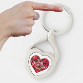 Best mam Ever Red Roses Heart Moederdag Sleutelhanger