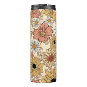 Best mam Ever Retro Floral Thermosbeker (Achterkant)