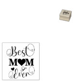 Best mam Ever Rubber Stamp Rubberstempel (Gestempeld)