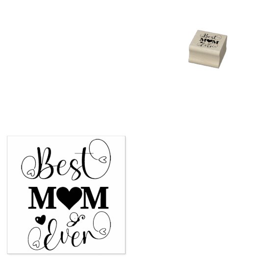 Best mam Ever Rubber Stamp Rubberstempel (Gestempeld)