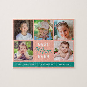 Best mam Ever Script Family Photo Collage Legpuzzel