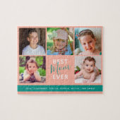 Best mam Ever Script Family Photo Collage Legpuzzel (Horizontaal)