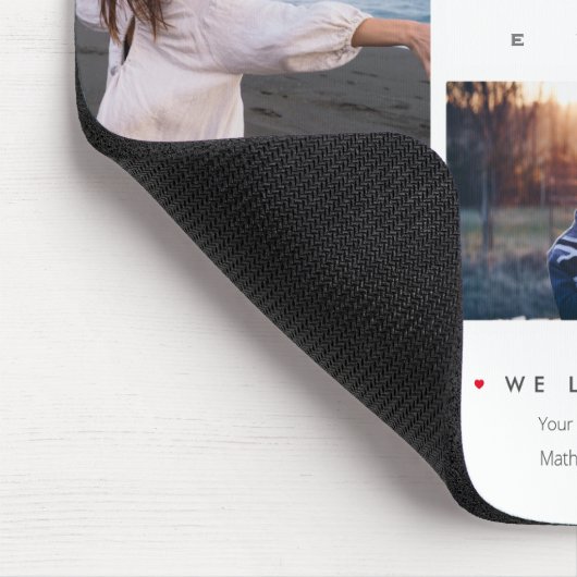 Best mam Ever Script Moederdag 10 Photo Collage Muismat (Hoek)