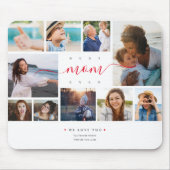 Best mam Ever Script Moederdag 10 Photo Collage Muismat (Voorkant)