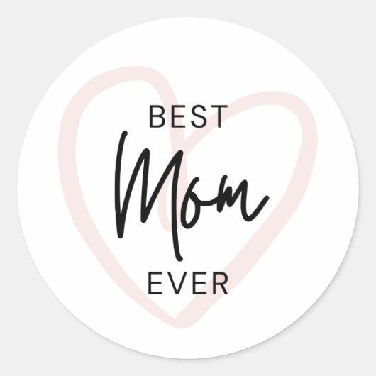 Best mam Ever Sticker (Voorkant)