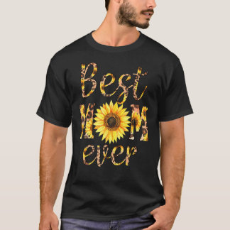 Best mam Ever Sunflower Moederdag T-shirt