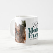 Best mam Ever Typografie Gepersonaliseerd Koffiemok (Voorkant links)