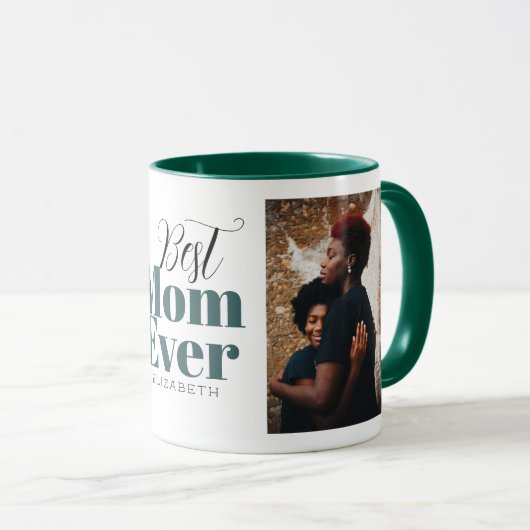 Best mam Ever Typografie Gepersonaliseerd Mok (Voorkant rechts)