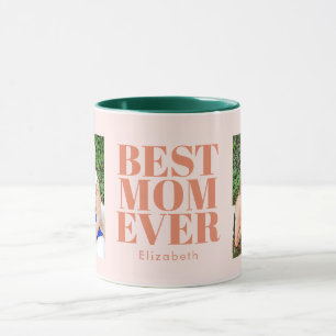 Best mam Ever Typografie Gepersonaliseerd Mok