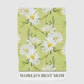 Best Mam Floral Botanical Daisy Golfhanddoek (Voorkant)
