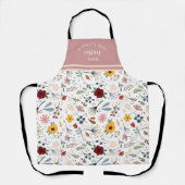 Best Mam Floral Calligrafie Schort (Voorkant)