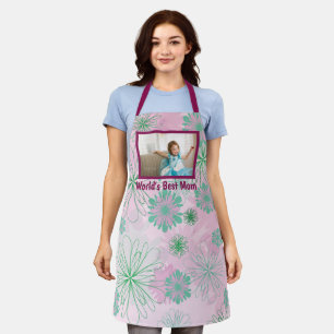 Best Mam Floral Foto Adult Apron Schort