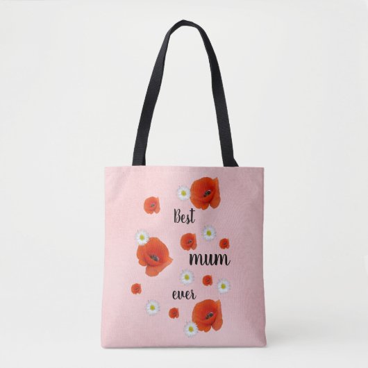 Best mam - floral tote bag (Voorkant)