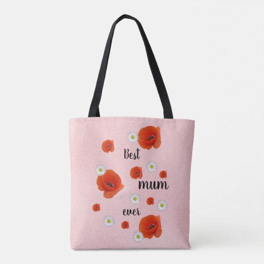 Best mam - floral tote bag (Achterkant)