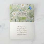 Best mam Flower Garden Bijbel Verse Moederdag Feestdagen Kaart (Binnen)