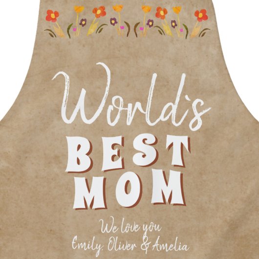 Best Mam Flowers Floral Beige Moederdag Schort