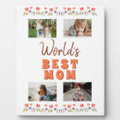 Best Mam Flowers Floral Moederdag Foto Fotoplaat (Voorkant)