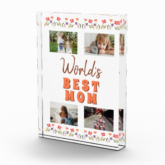 Best Mam Flowers Floral Moederdag Fotoblokken (Rechts)