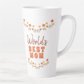 Best Mam Flowers Floral Moederdag Latte Mok (Rechts)