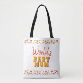 Best Mam Flowers Floral Moederdag Tote Bag (Voorkant)