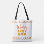 Best Mam Flowers Floral Moederdag Tote Bag (Achterkant)