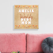 Best Mam Flowers Floral Rustic Beige Canvas Afdruk (Insitu (Woonkamer))