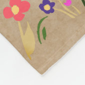 Best Mam Flowers Floral Rustic Foto Fleece Deken (Hoek)