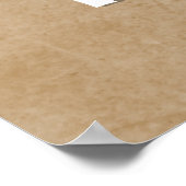 Best Mam Flowers Old Paper 3 Foto Poster (Hoek)