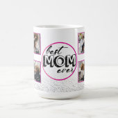 Best mam Foto & Glitter design Koffiemok (Center)