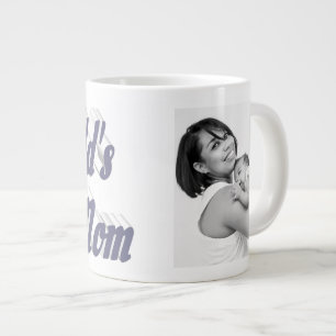 Best mam foto grijze tekst grote koffiekop