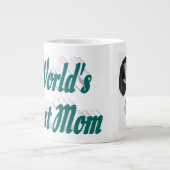 Best mam foto groene tekst grote koffiekop (Voorkant)